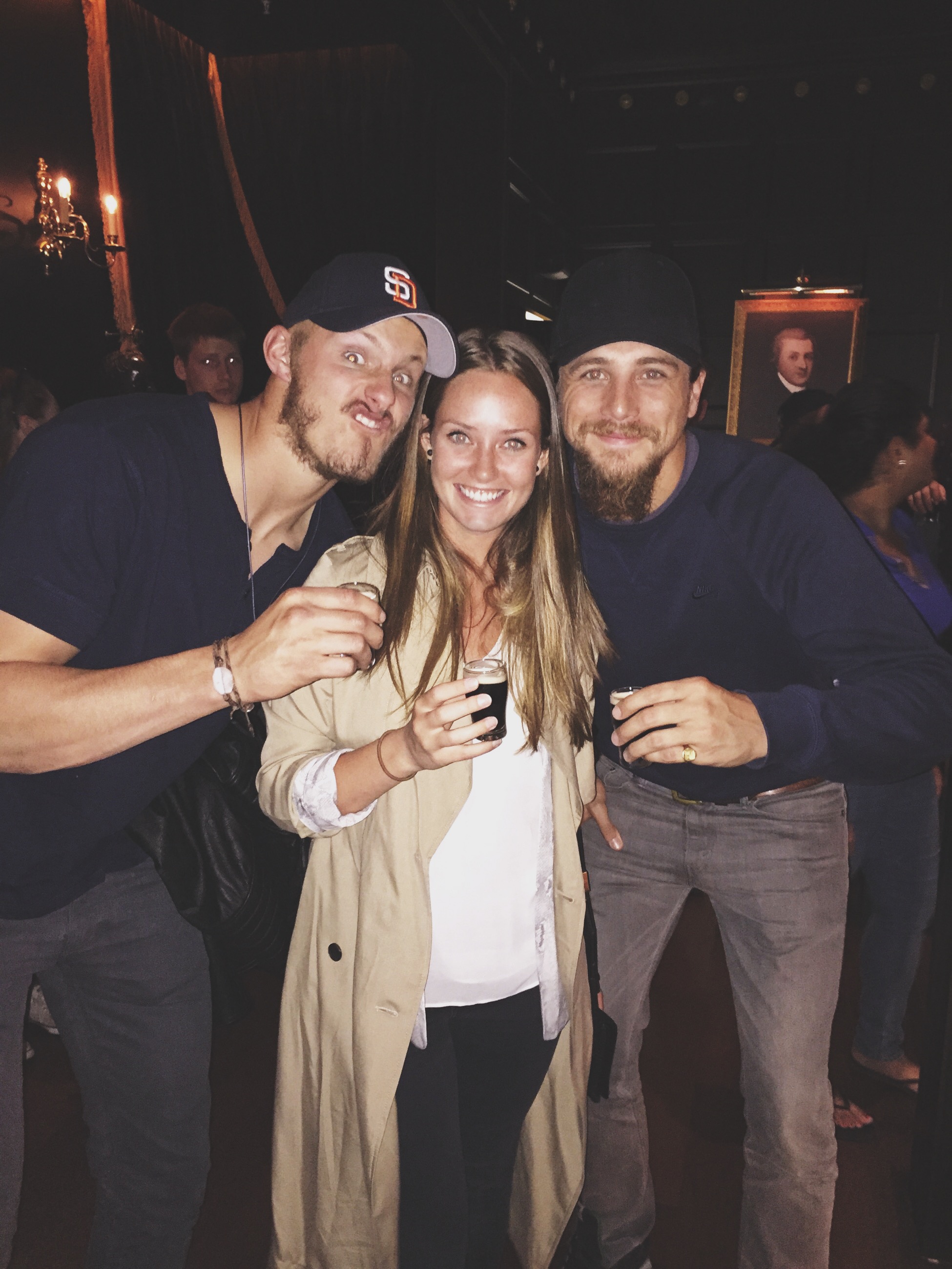 ◆ Tasting mini pints of Guinness with Alexander and Ben