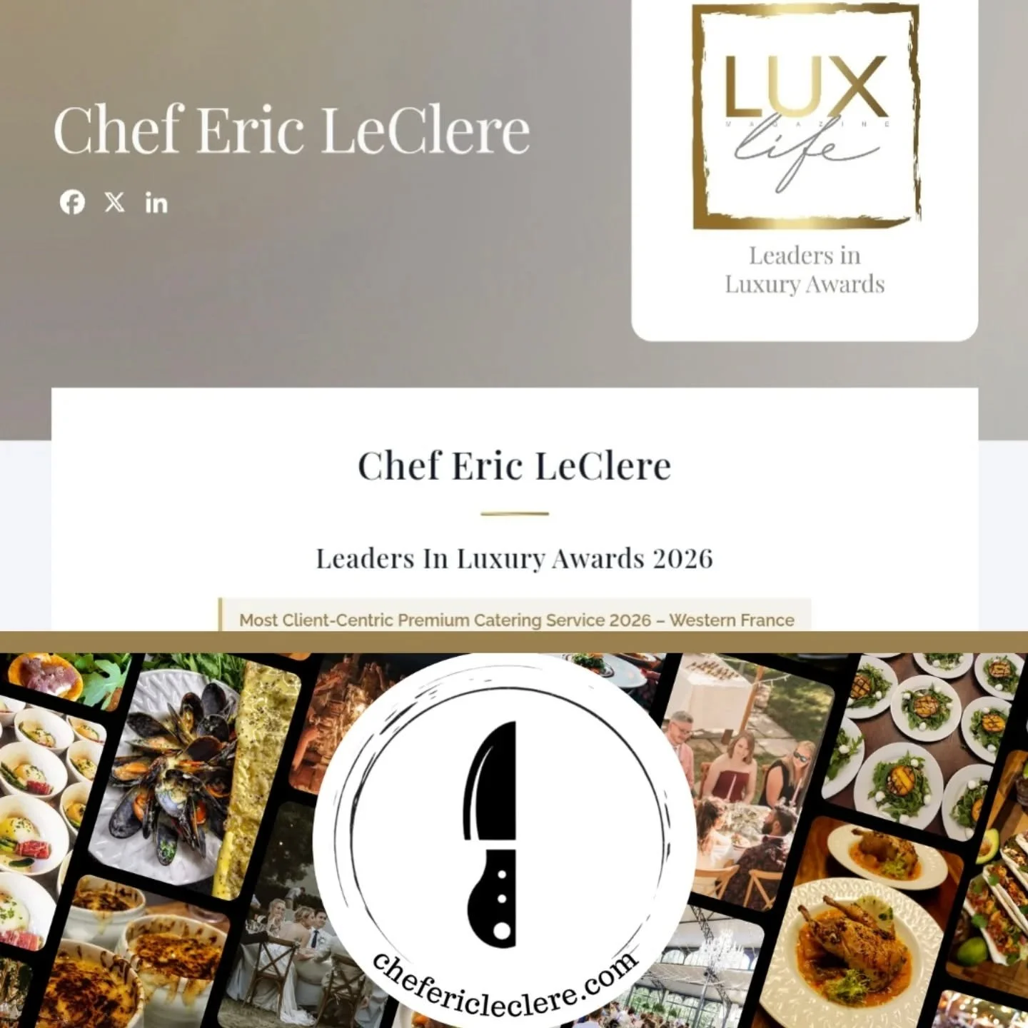 Merci @_luxlifemag for featuring us again 🔪

#catering #chef #france #weddingsinfrance #privatechef