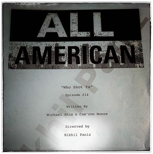 Haven&rsquo;t posted anything for a while. Little social media hiatus I guess. But this is totally worth it... yup, I just directed episode 14 of season two All American . And we just got an early pick up for season three. Things are commin up 🌹 🌹.