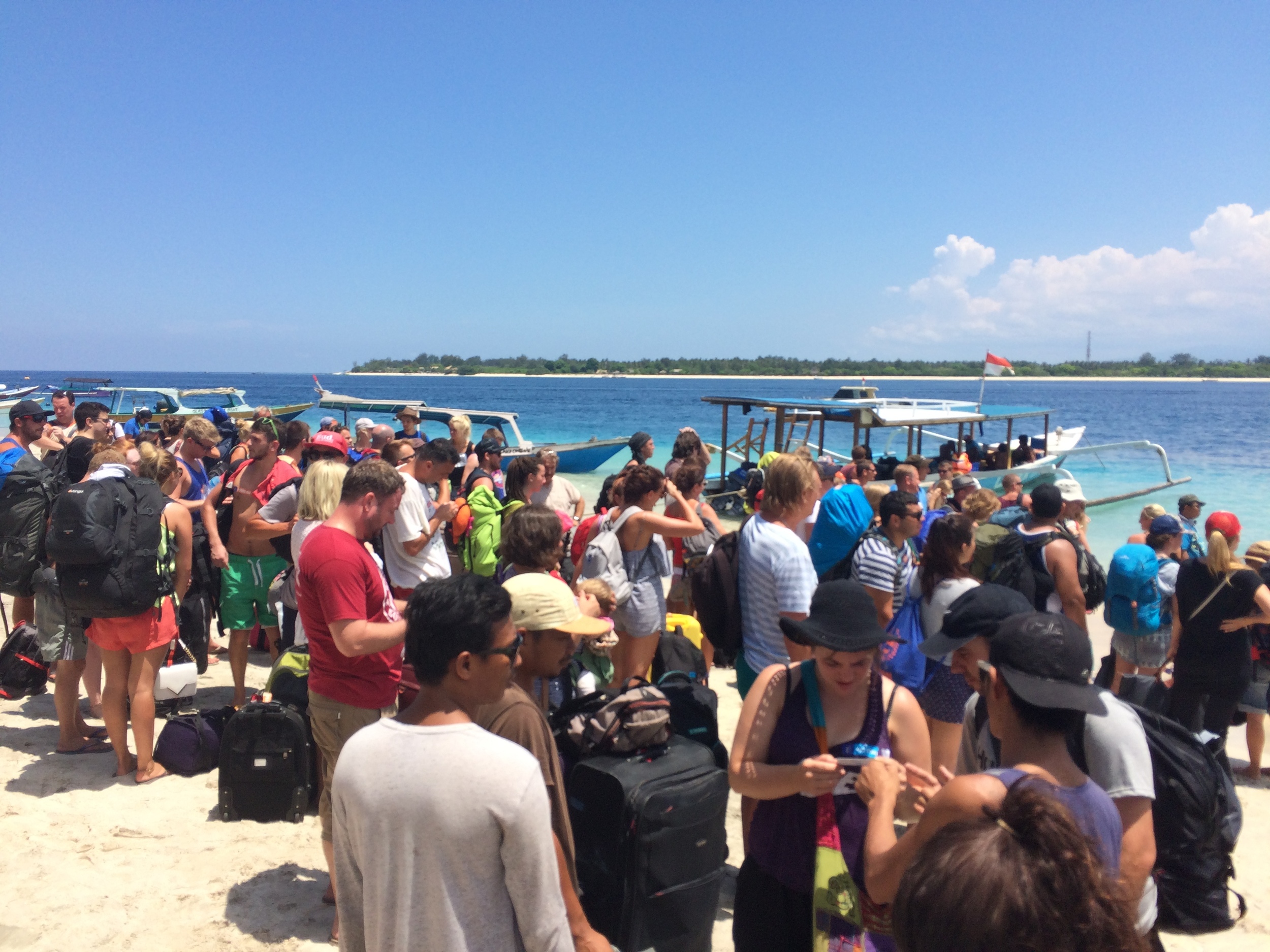 Arriving at Gili T!