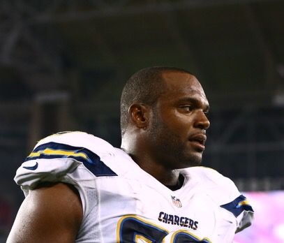 Dwight Freeney played with the Chargers in 2013 and 2014. 