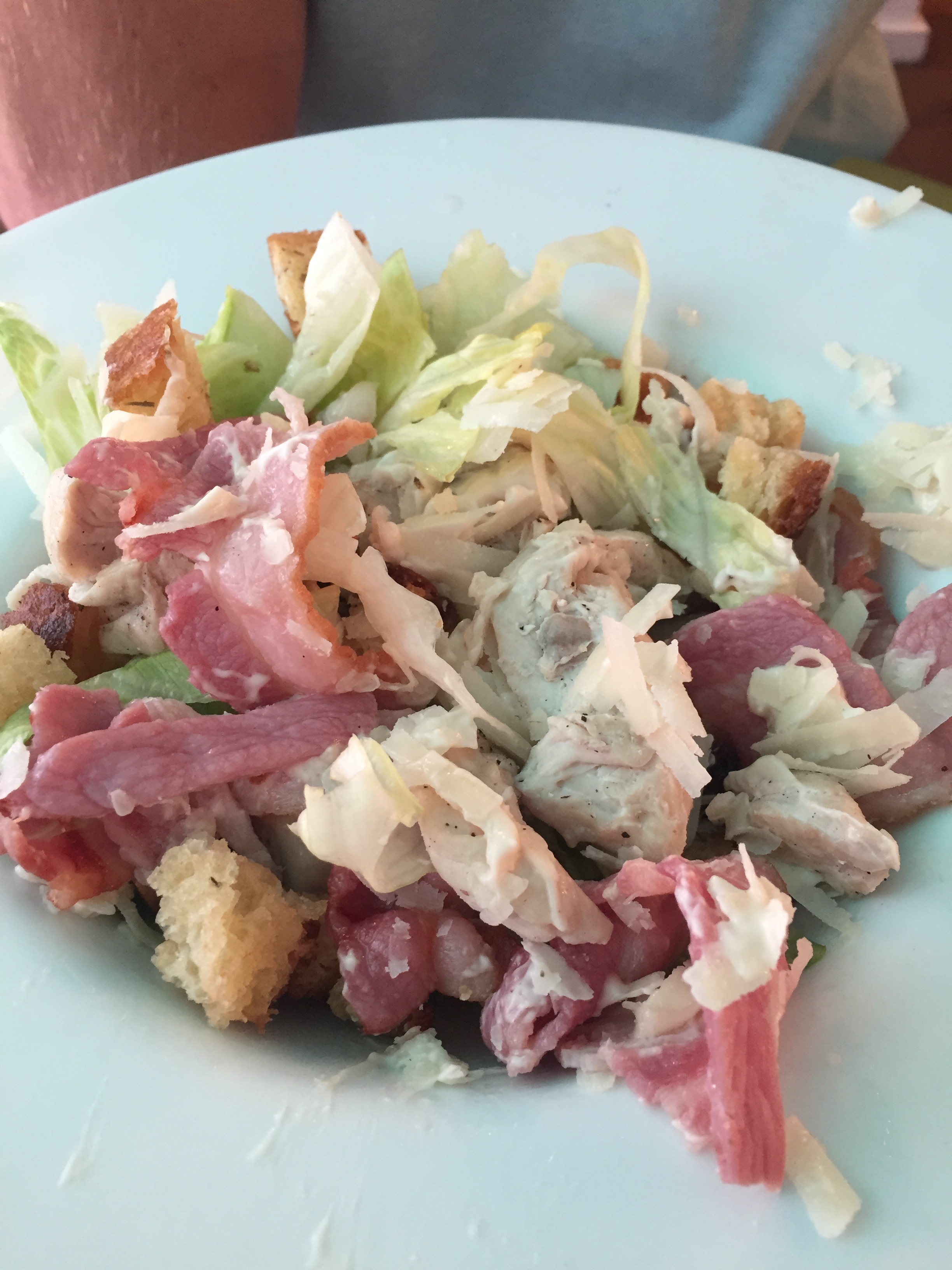 This salad was also only mediocre. I think it was their "ceasar" salad. Everything just tasted sort of processed and fake, which I think is the opposite of what they're going for.