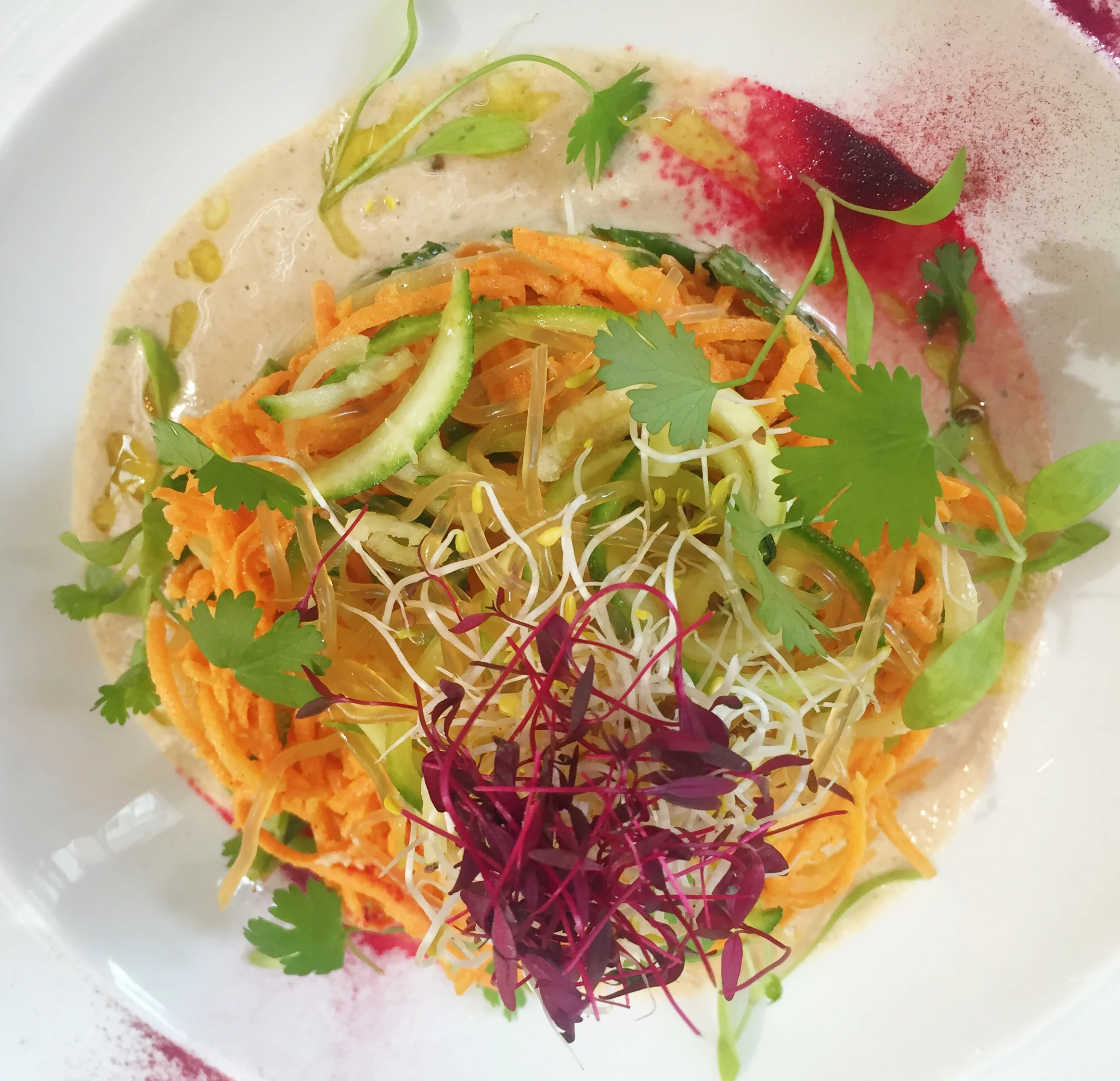 I ordered this kelp noodle dish that was Ah-MAZING!
