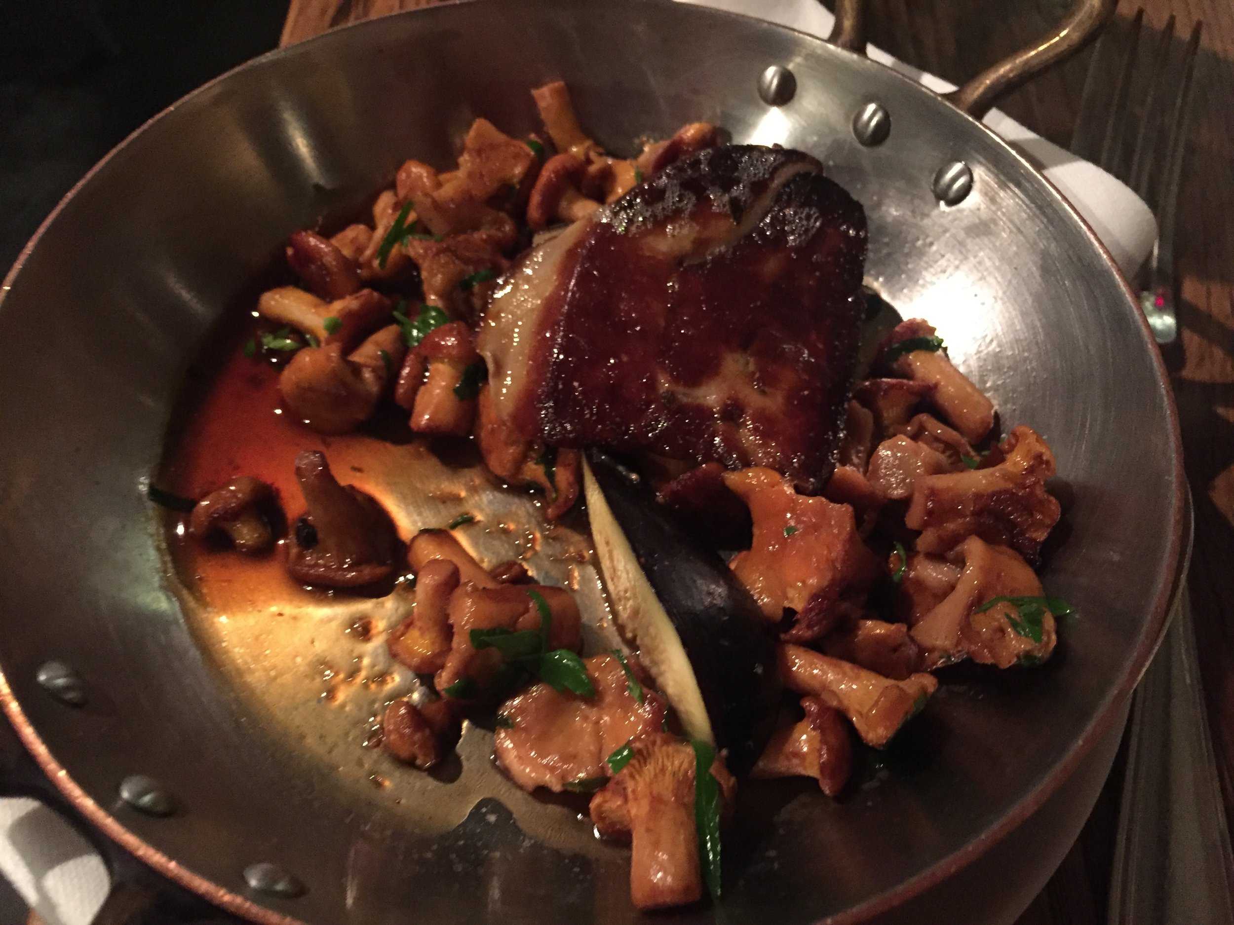 Foie Gras. I had my husband eat it because I kind of got freaked out by it, but I did take one bite.