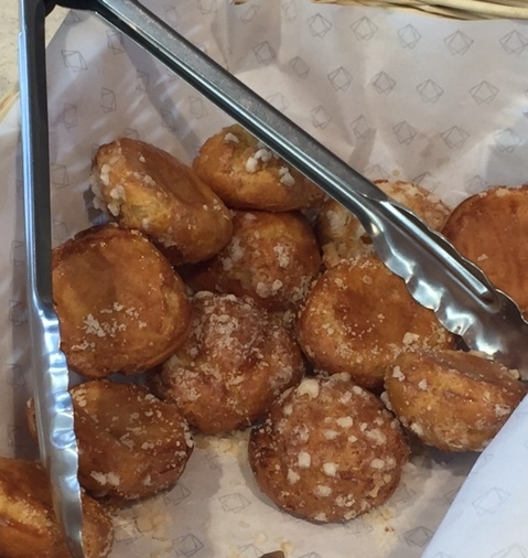 These were one of my favorite things I had at Chambelland. What I love so much about this restaurant is that they understand that concept that a little bit of sugar tastes great, but too much tastes gross and makes you feel sick. These little puff pastries were slightly sweet, but had a savory flavor going on as well. They were almost like little airy donut holes, but way lighter and better! I LOVED THEM!