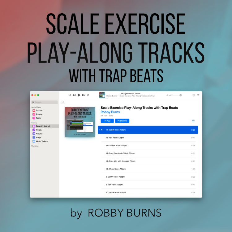 Exercise Play-Along Tracks with Trap Beats Robby Burns