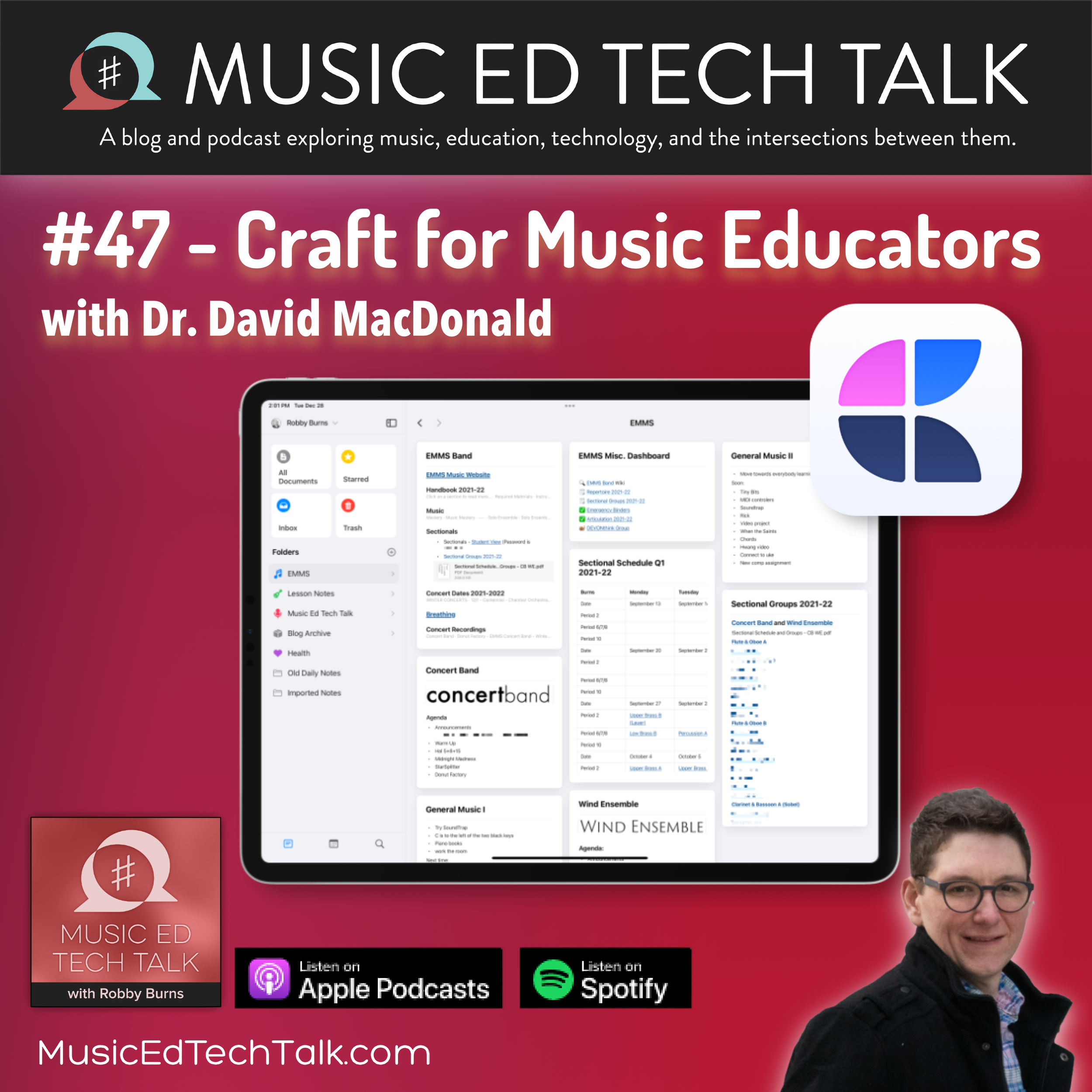 #47 - Craft for Music Educators, with Dr. David MacDonald