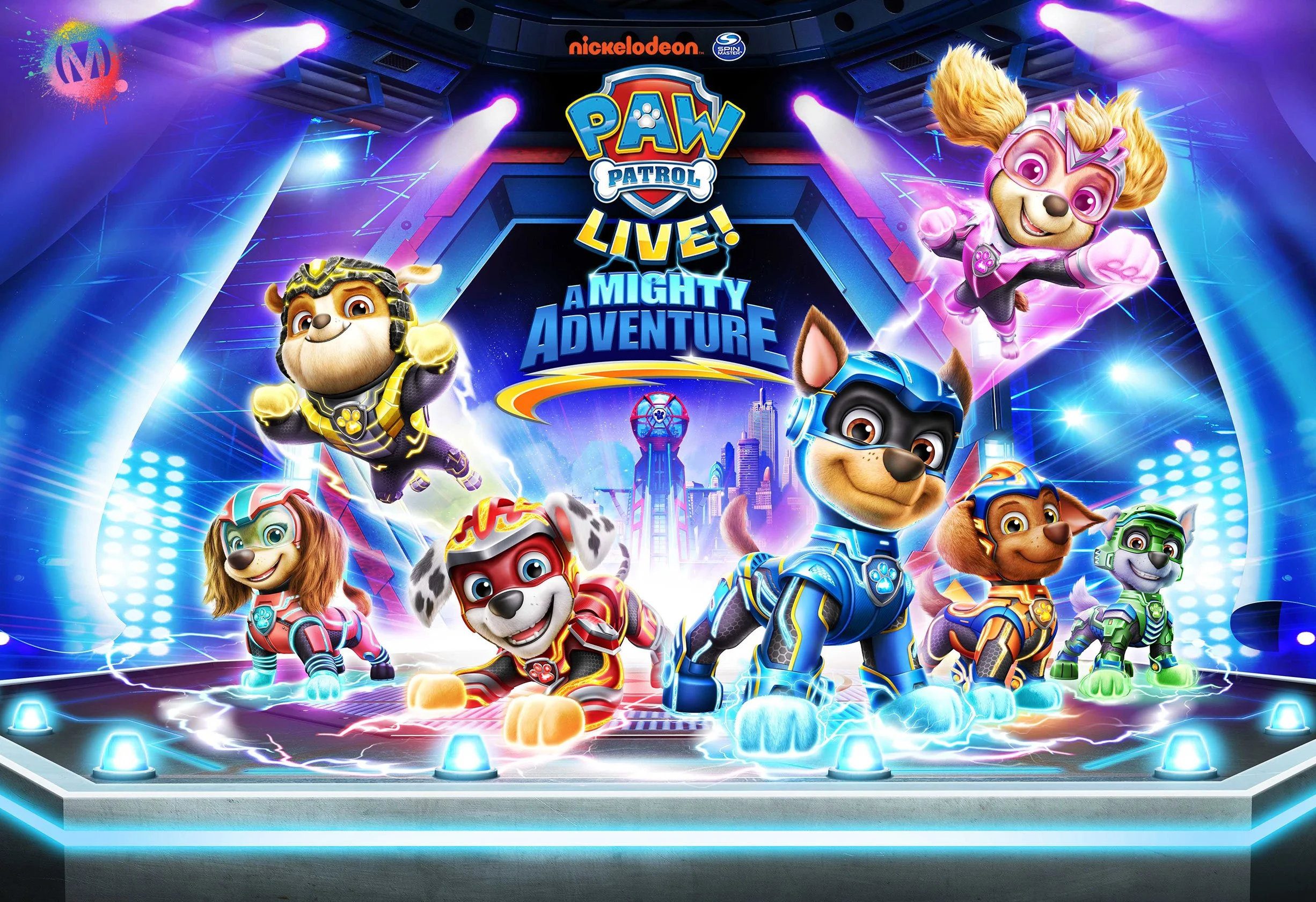 PAW PATROL LIVE - A MIGHTY ADVENTURE - KEY ART