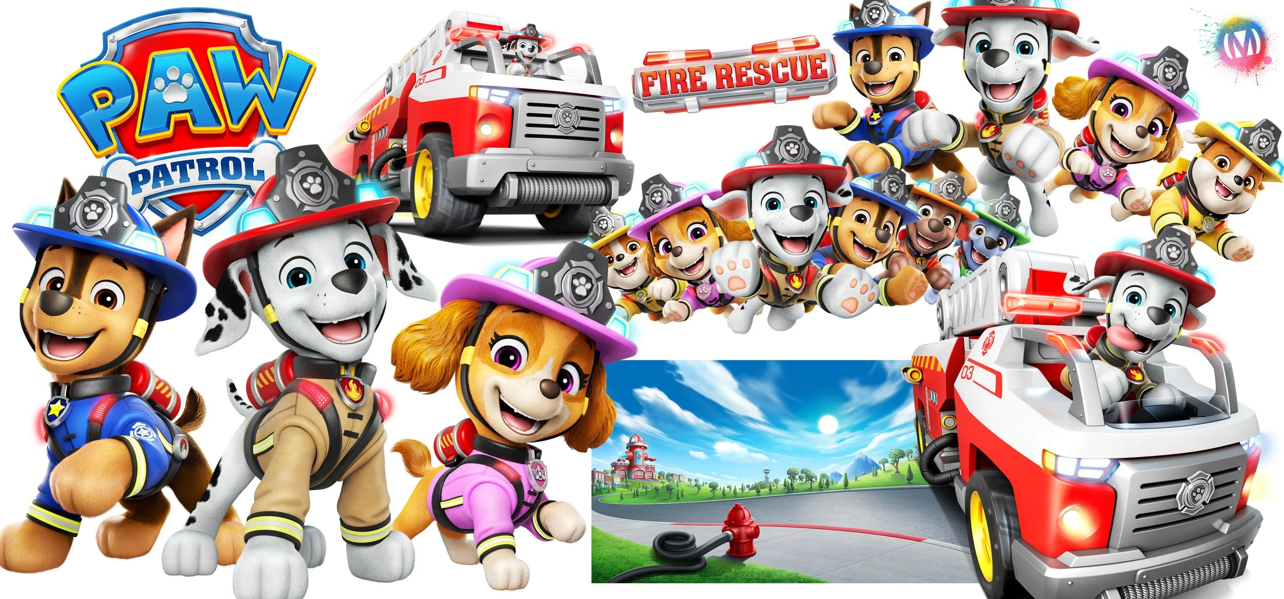 PAW PATROL FIRE RESCUE - STYLE GUIDE ASSETS