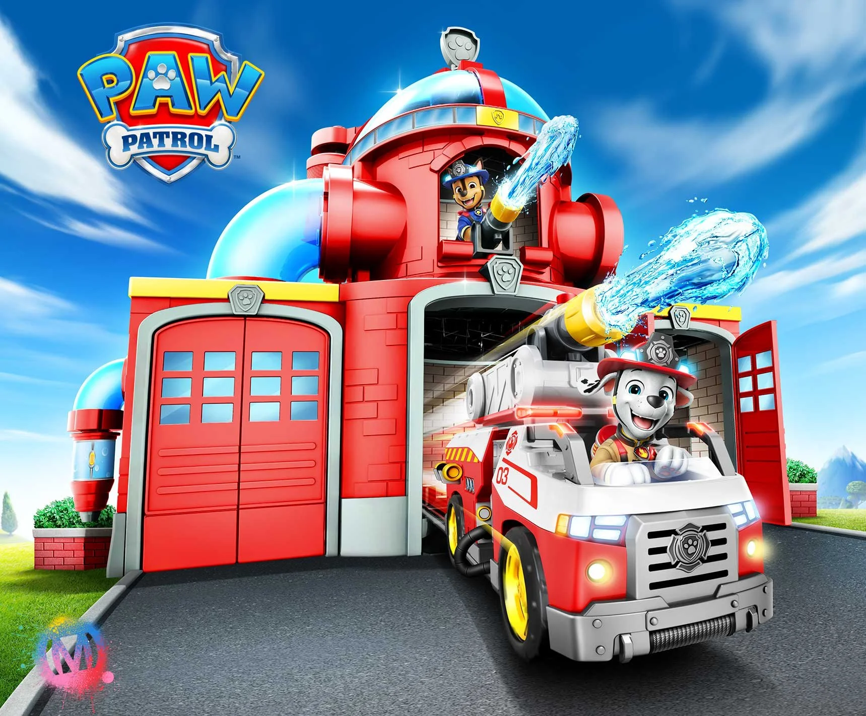 Paw Patrol Fire Rescue - Fire Station Playset