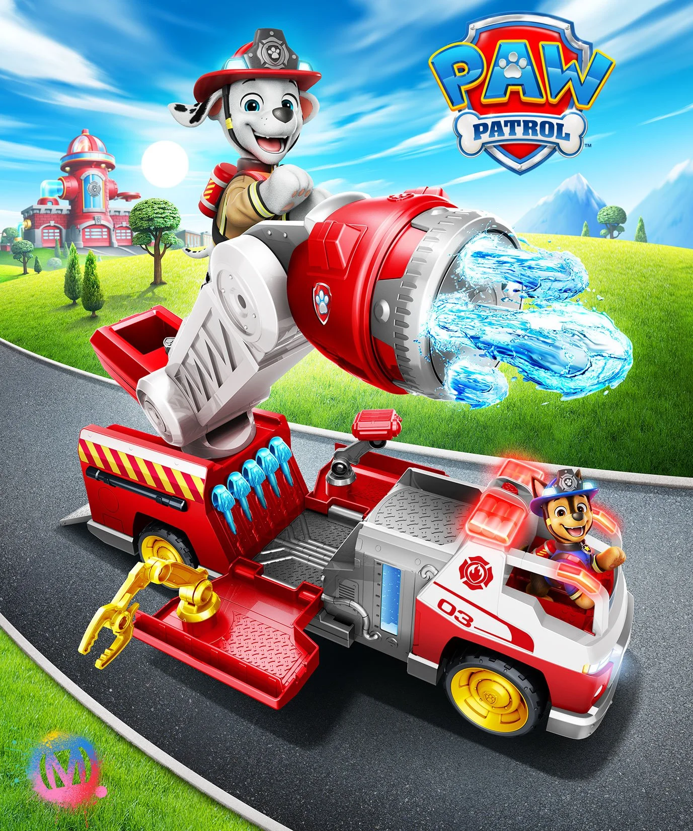 Paw Patrol Fire Rescue - Fire Engine Playset