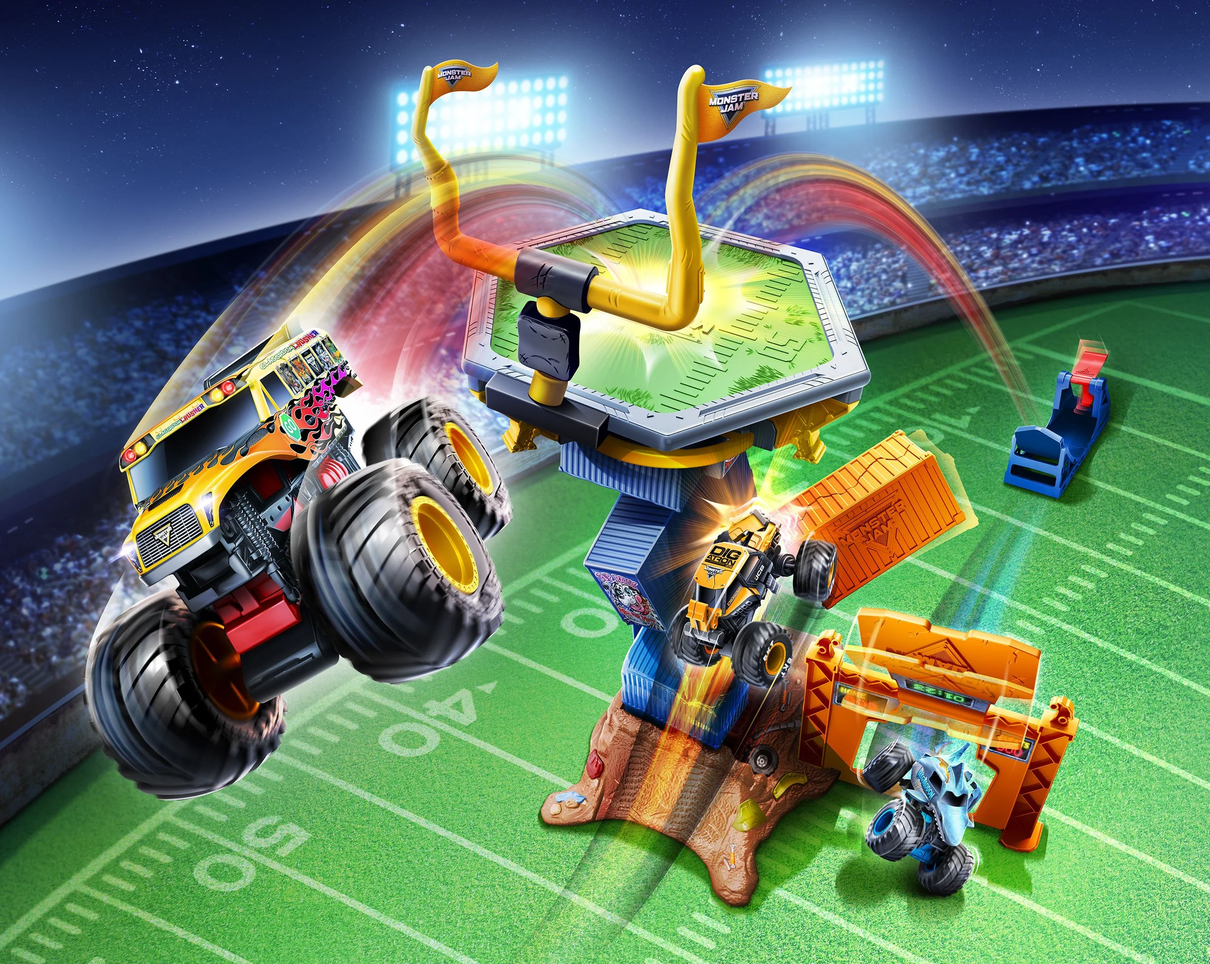 MONSTER JAM SMASH AND BASH CRASH COURSE - PLAYSET