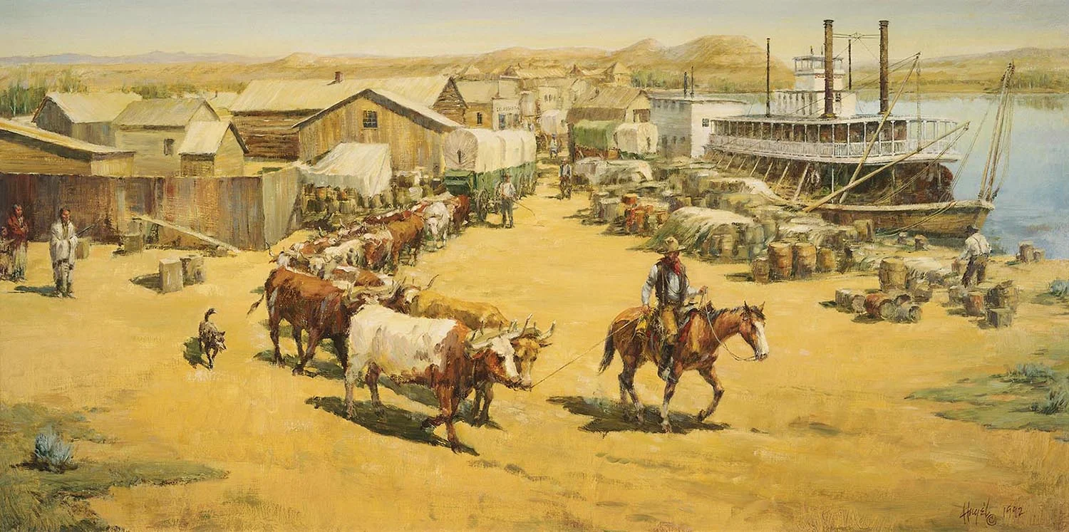 Old Fort Benton 24 x 48, Oil