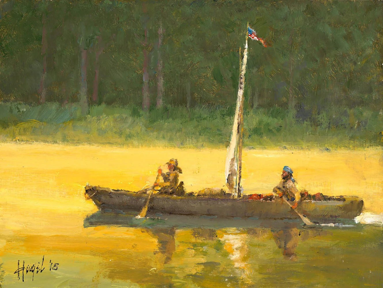 Morning Mist Missouri, 9 x 12, oil