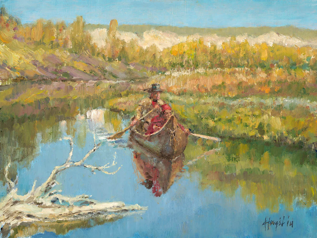 Decision Point - Marias, 9 x 12, oil