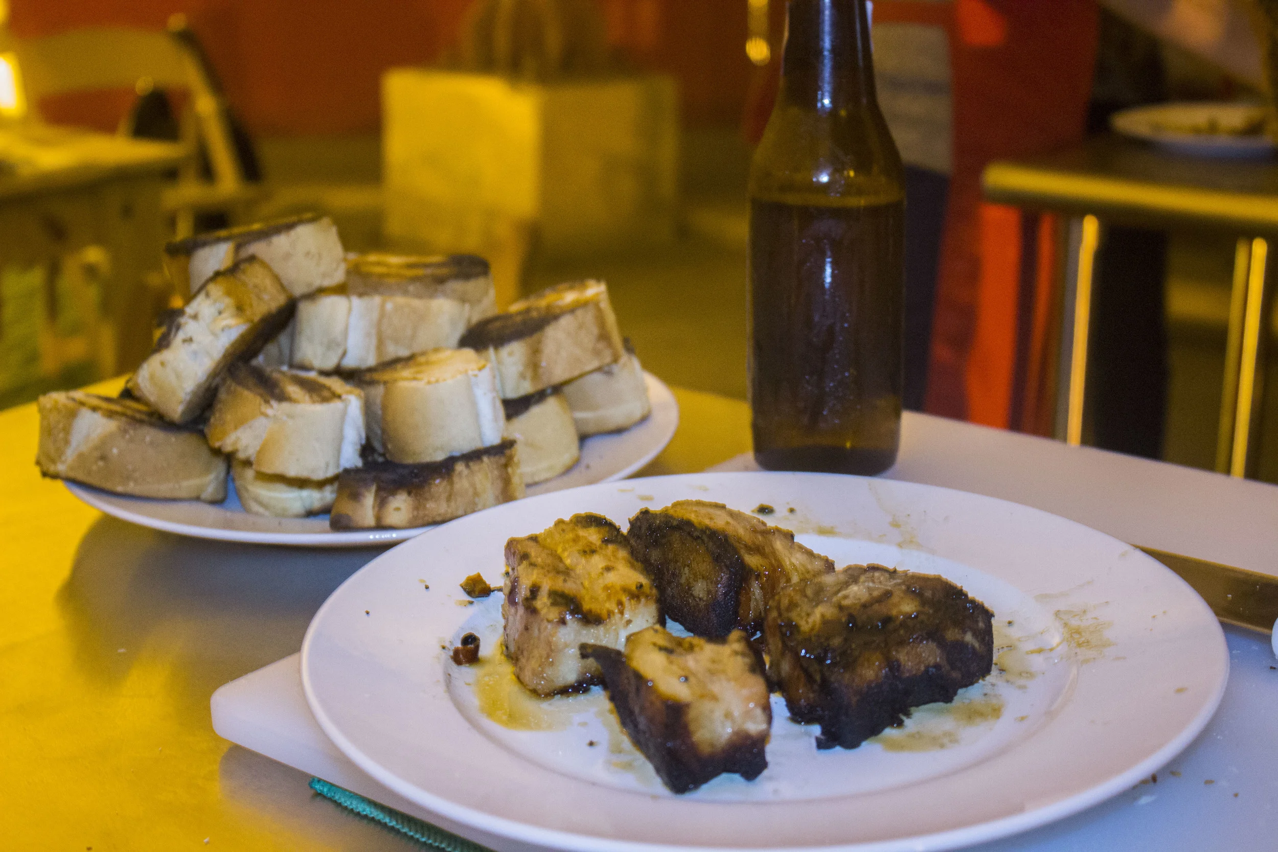 Tapas de pork belly.