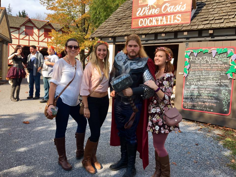 We met Thor at the renaissance festival!