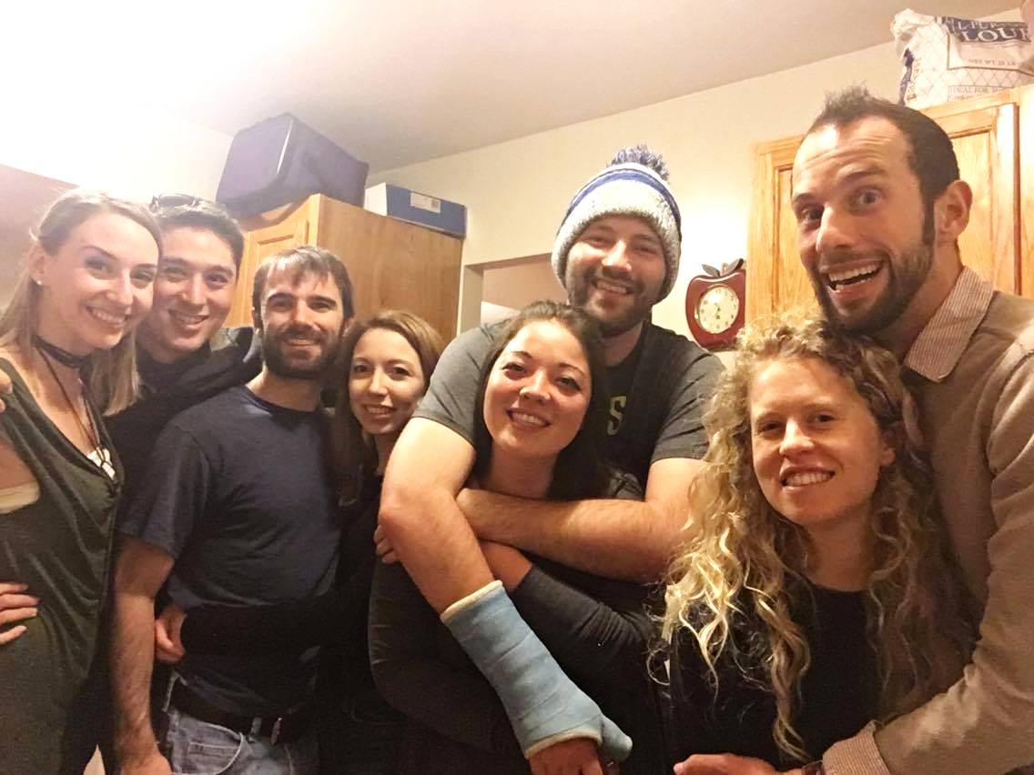 Yayyyyy Friendsgiving!! Here's the crew from left to right: Me, Ernest(my hubs), Ryan, Anya, Aki, Kevin, Johanna, & Alex!