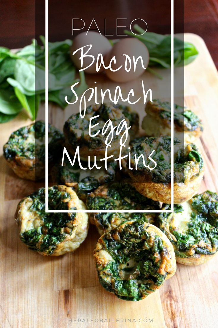 Bacon Spinach Egg White Muffins