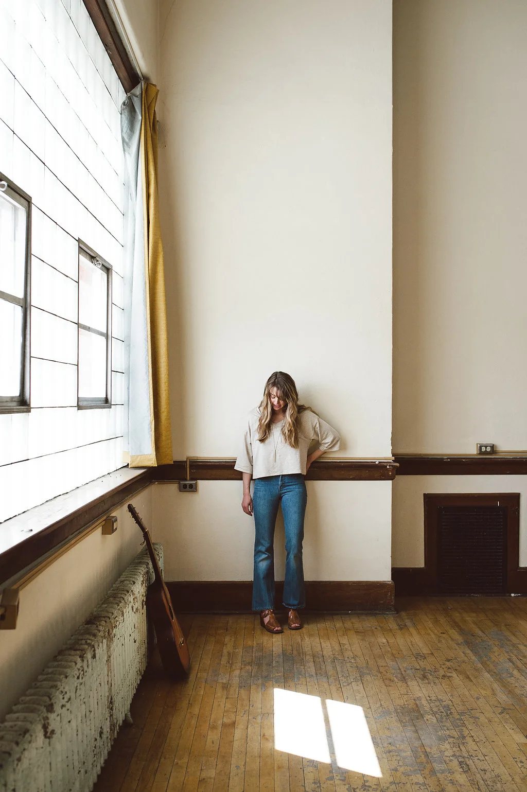 vintage high waist cropped jeans