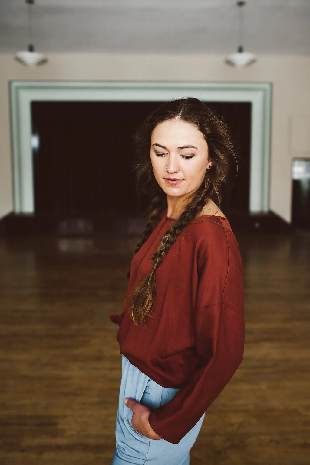 Hackwith Designs split hem top