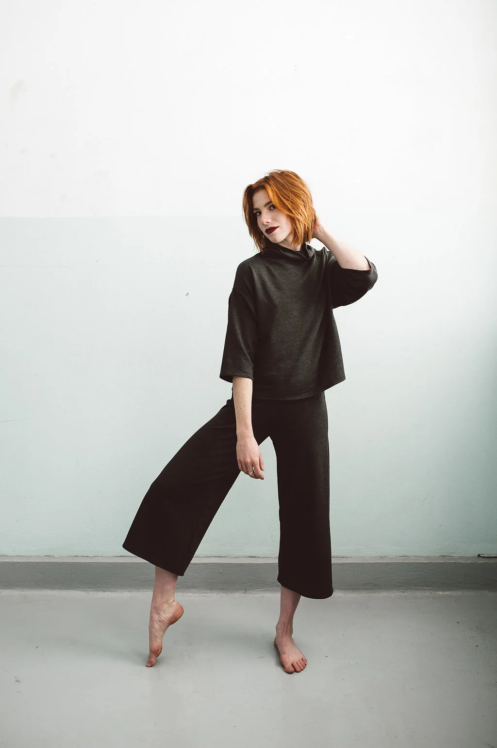 Corinne Collection bucket sweater + Corinne Collection trousers