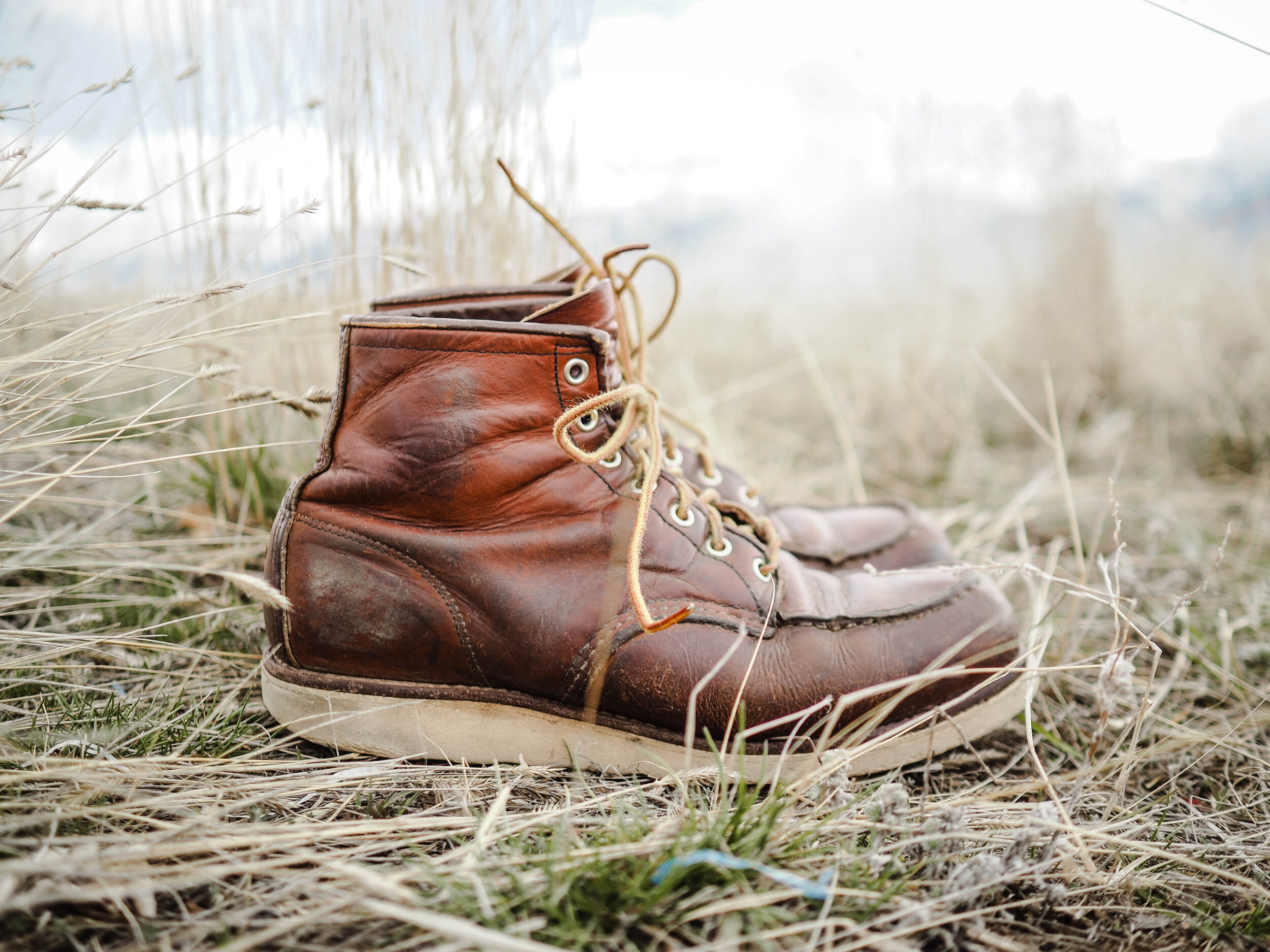 vintage work boots