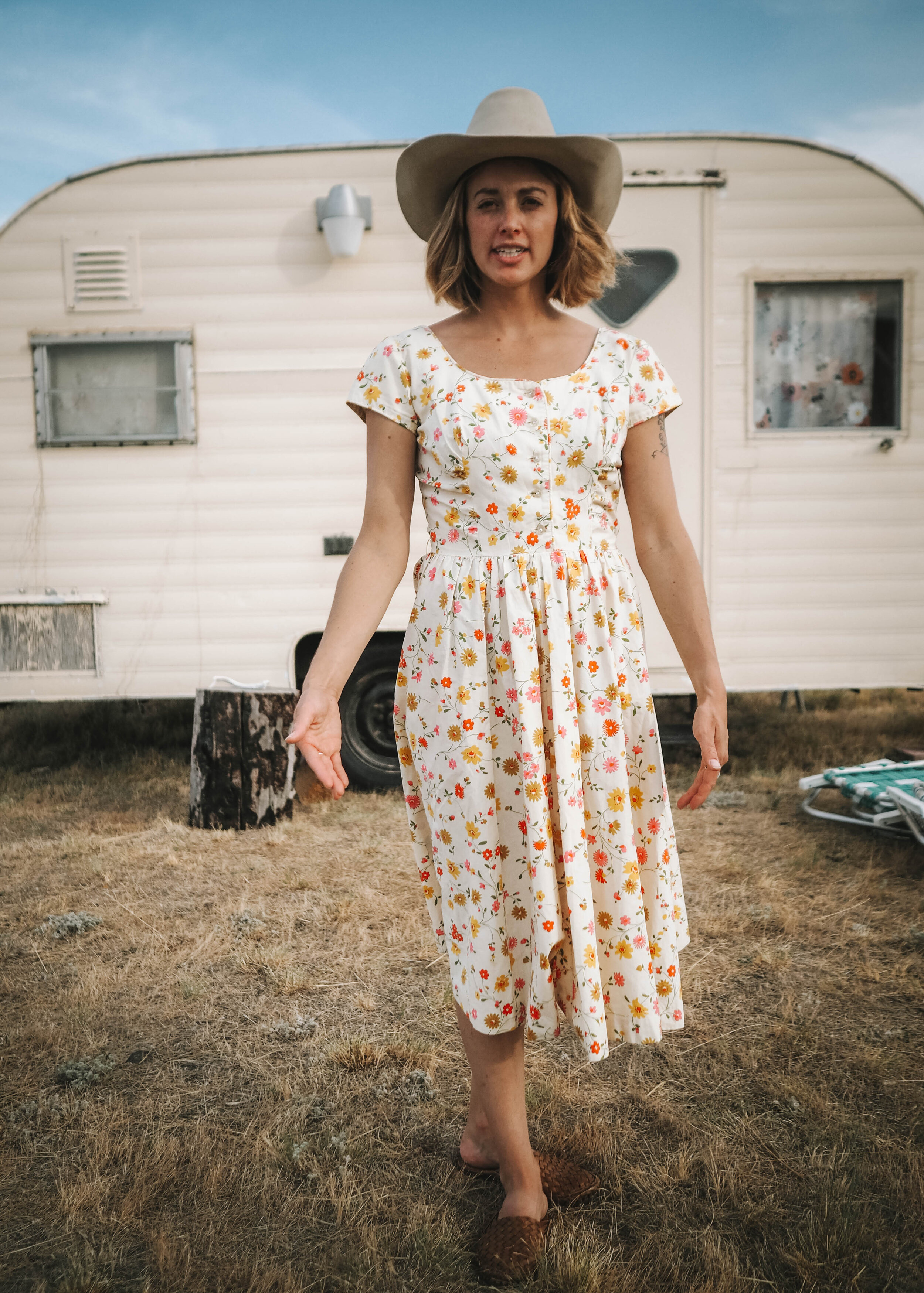 1960s floral dress