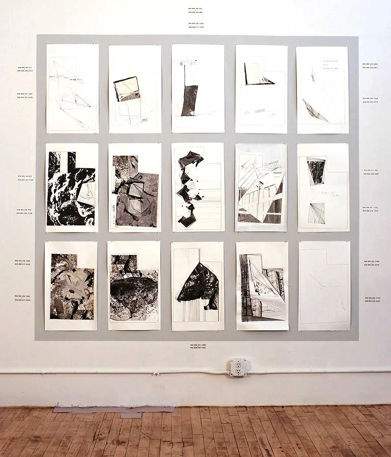 Studio Installation - Utah Drawings 2013