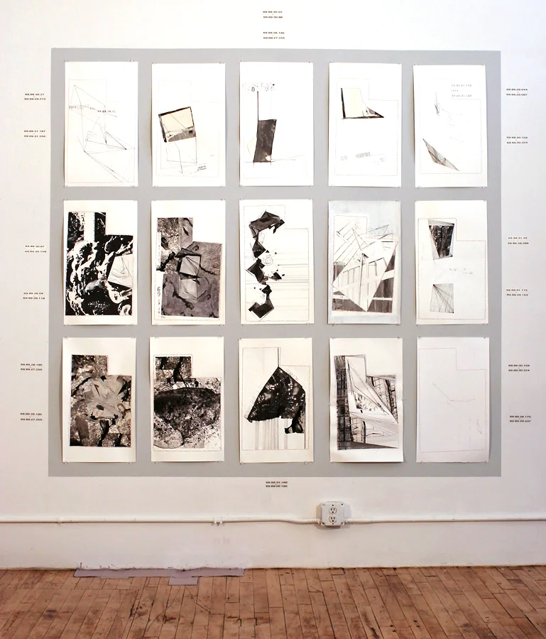 Studio Installation - Utah Drawings 2013