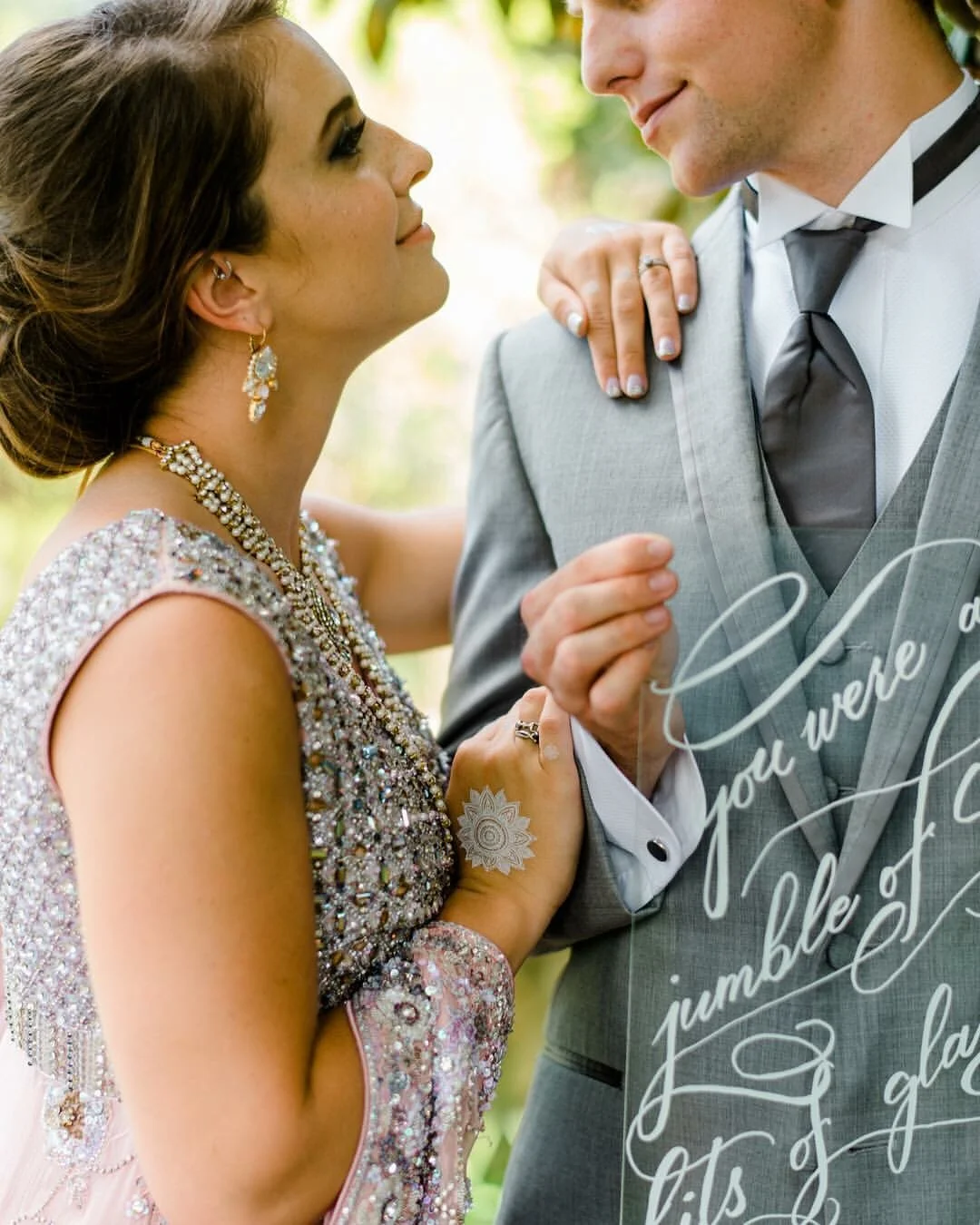 Stylized "Shattered Glass" Bridal Shoot