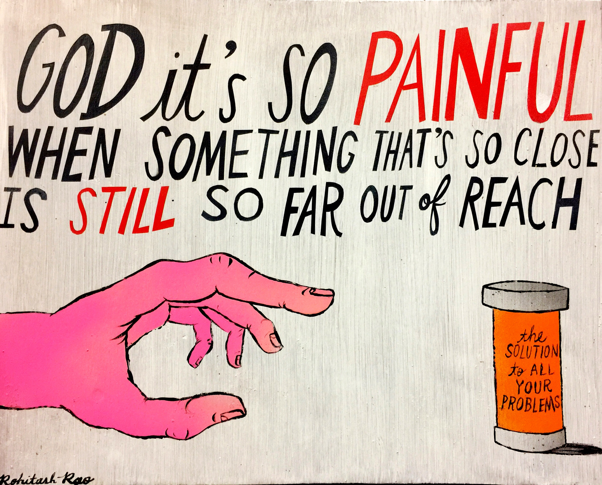 GOD IT'S SO PAINFUL (one in a series of tribute paintings to Tom Petty)