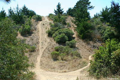 West Ridge Trail (left) Old Country Road (right)