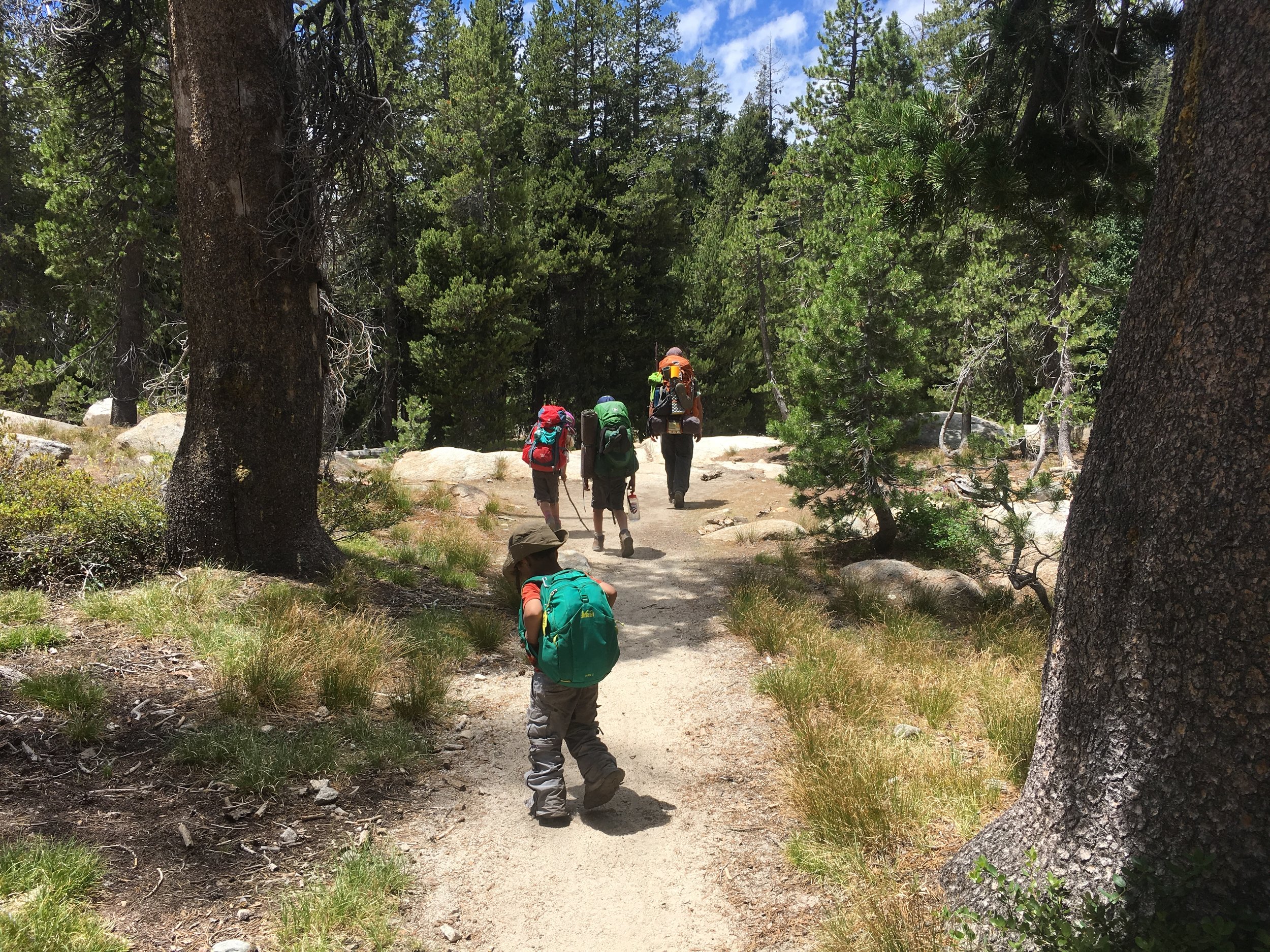 Hiking Family