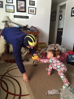 It's never too early to teach important skills...
