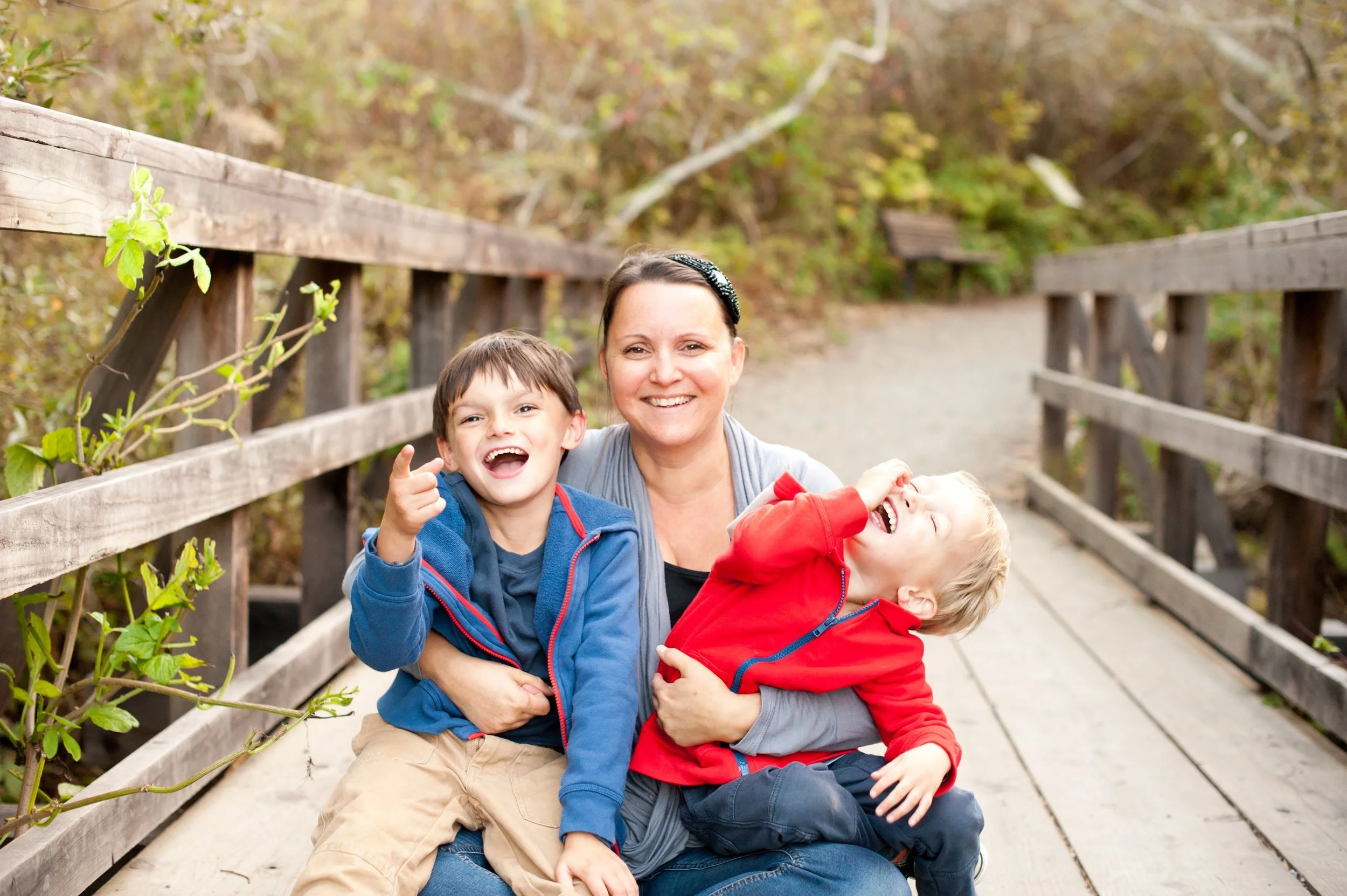 Martine and her boys