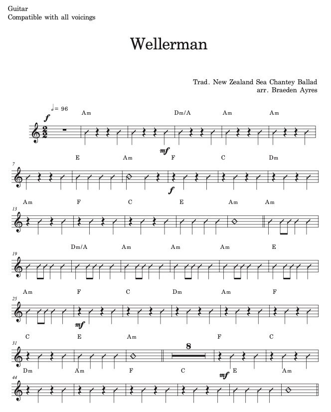 Wellerman (guitar)
