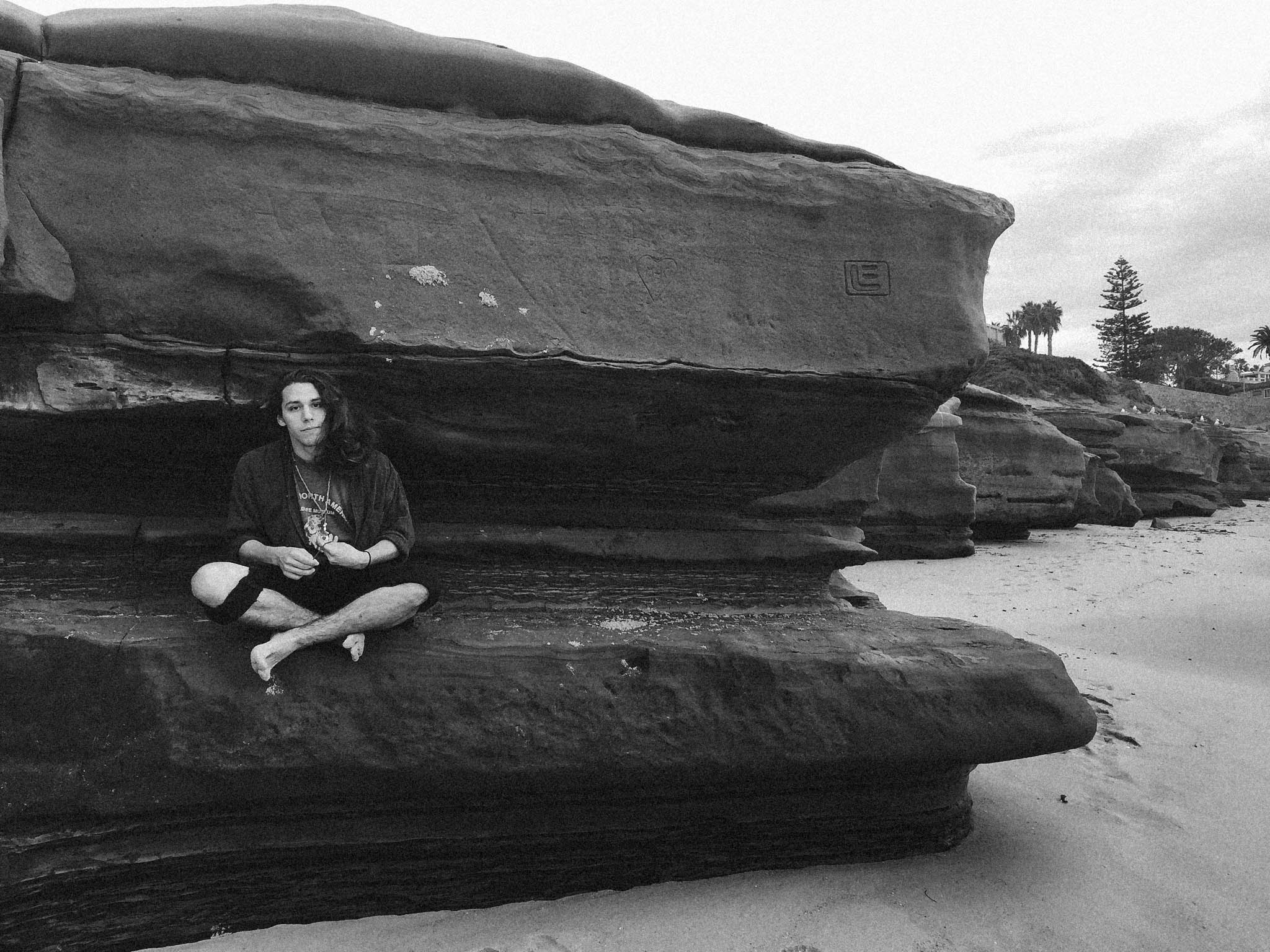 Christopher hanging out on La Jolla beach in San Diego - November 2016 Photo shot and edited by Christin Rupert ( @naturecat_ )