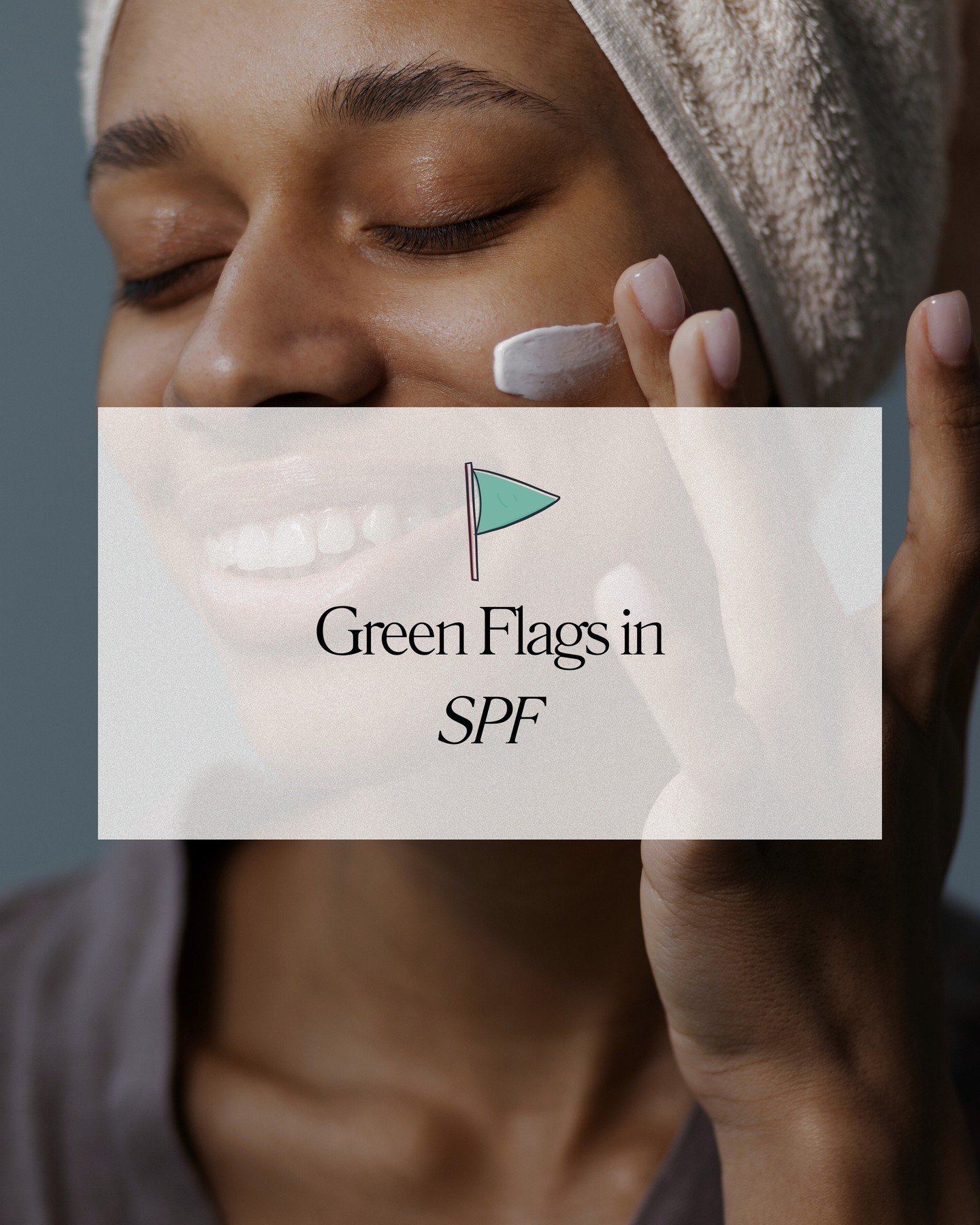 Green flags in SPF matter ☀️ because it's something you should be wearing every single day. ⁠
⁠
If it feels wrong, you will skip it. And if you skip it, nothing else in your routine matters.⁠
⁠
Here&rsquo;s what I look for when helping you choose:⁠
⁠