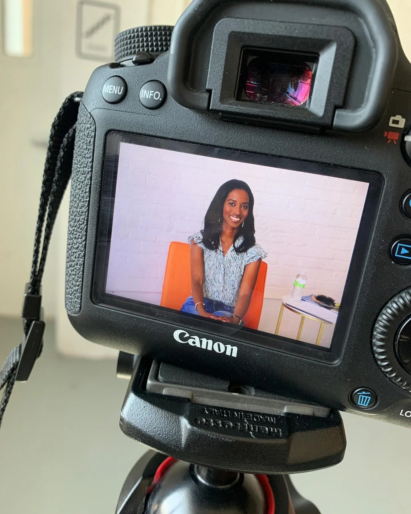 Having a little fun on the other side of the camera!