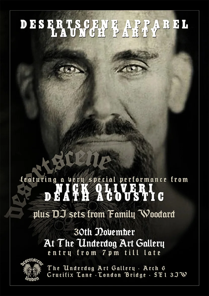 Desertscene Apparel Launch feat. Nick Oliveri Death Acoustic
