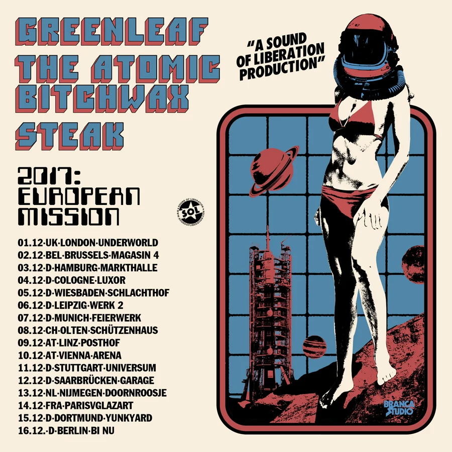 Greenleaf & The Atomic Bitchwax w/ Steak