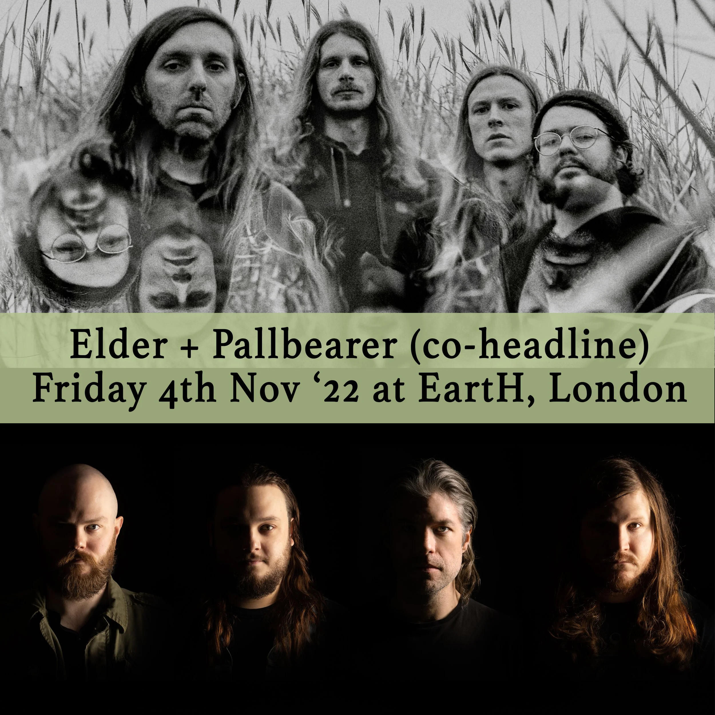 Elder & Pallbearer (co-headline) | EartH, London