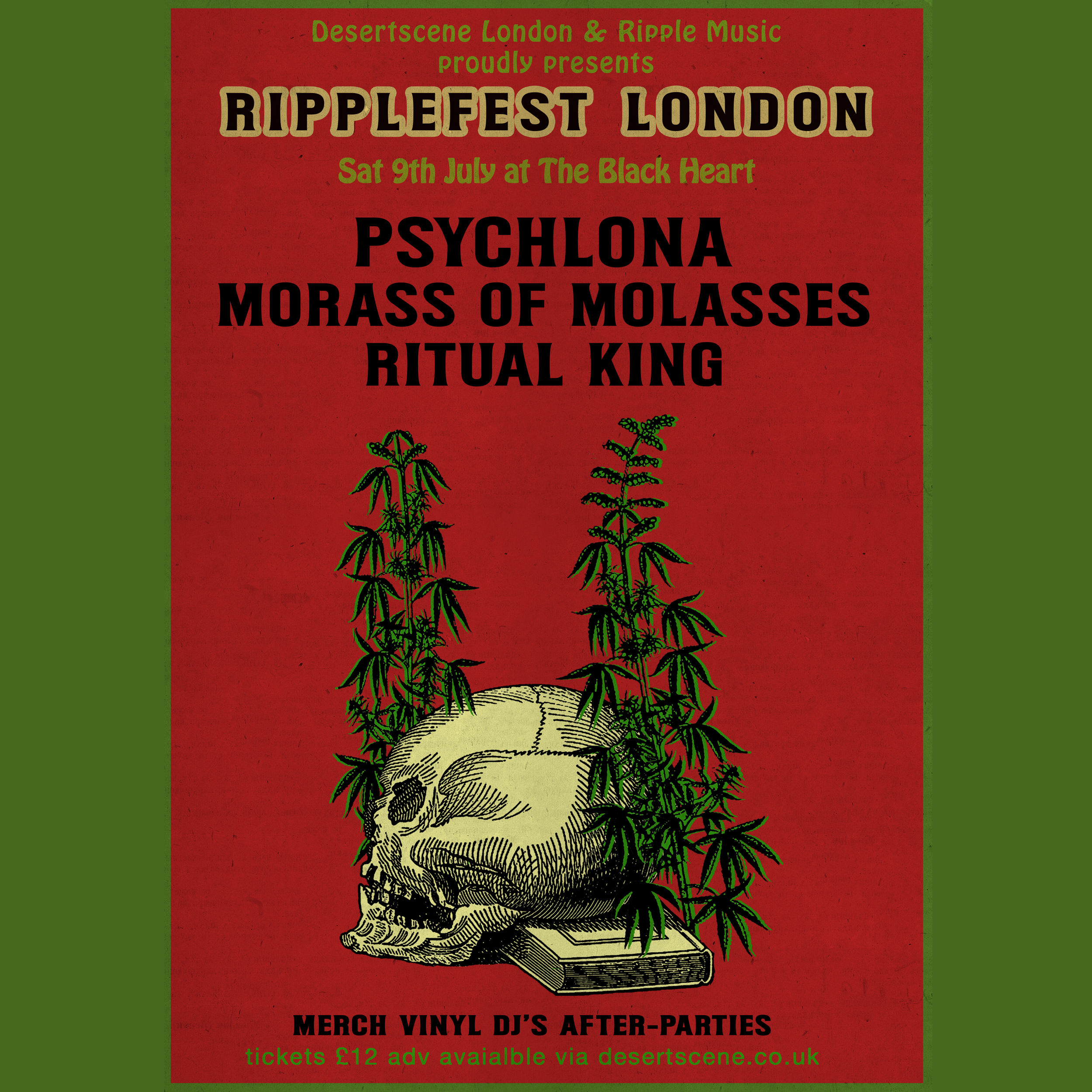 Ripplefest UK ft Psychlona, Morass Of Molasses + more | The Black Heart