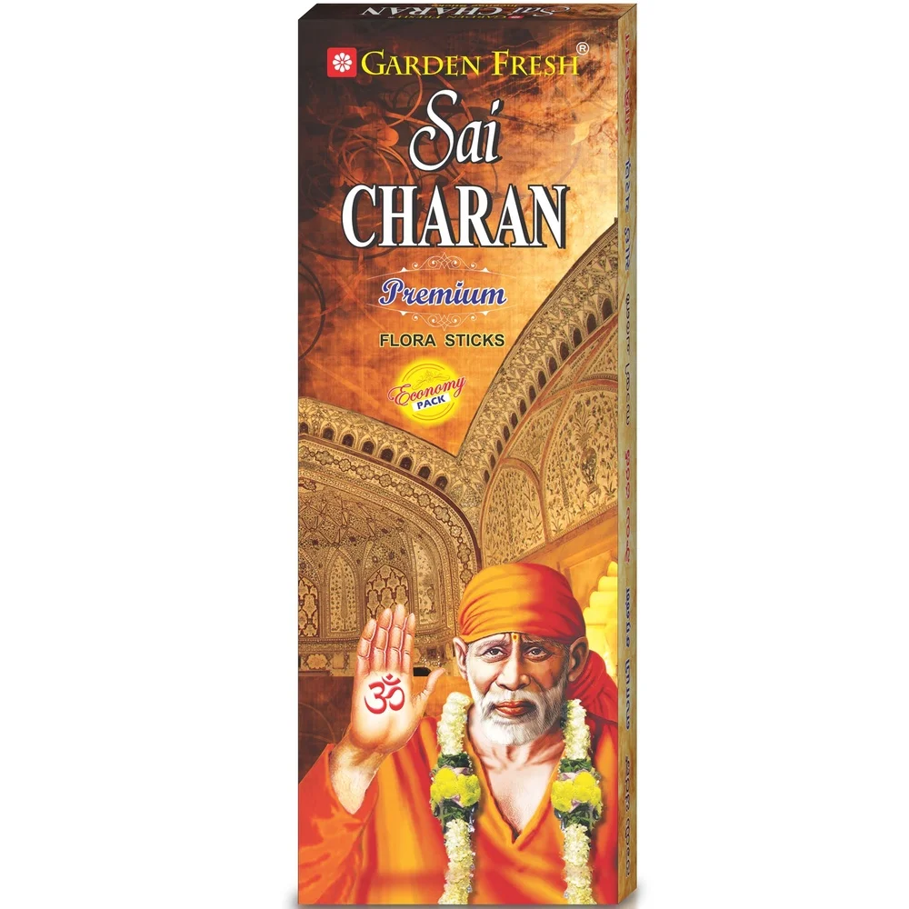 SAI CHARAN FLORA A blend of high quality resins, gums, oils and perfumes have been used to make this spectacular flora incense. Net contents: 80 grams