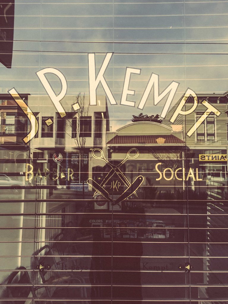 J.P. Kempt Great barber shop in the Bay Area.