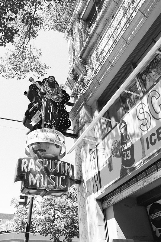 Rasputin Record It's somewhere near the Campus. Downstairs is where the Vinyls are.