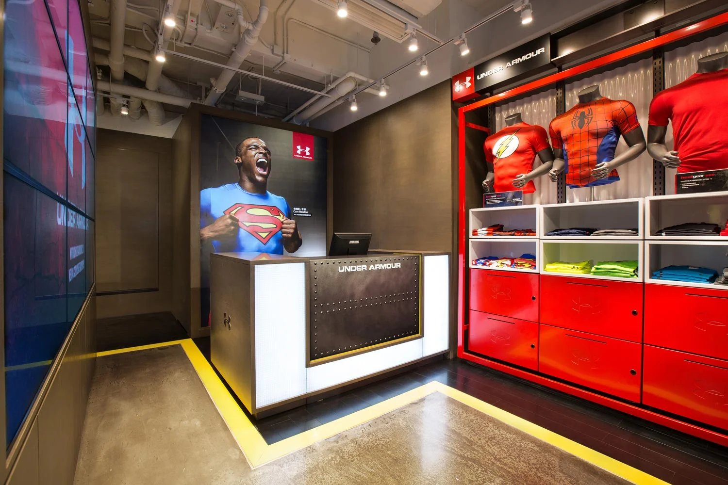 Under Armour Hong Kong Interior. Hong Kong. 2014