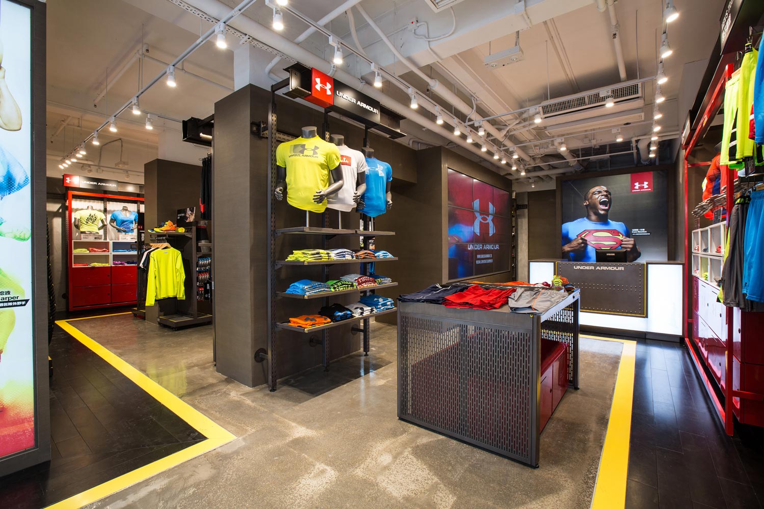 Under Armour Hong Kong Interior. Hong Kong. 2014