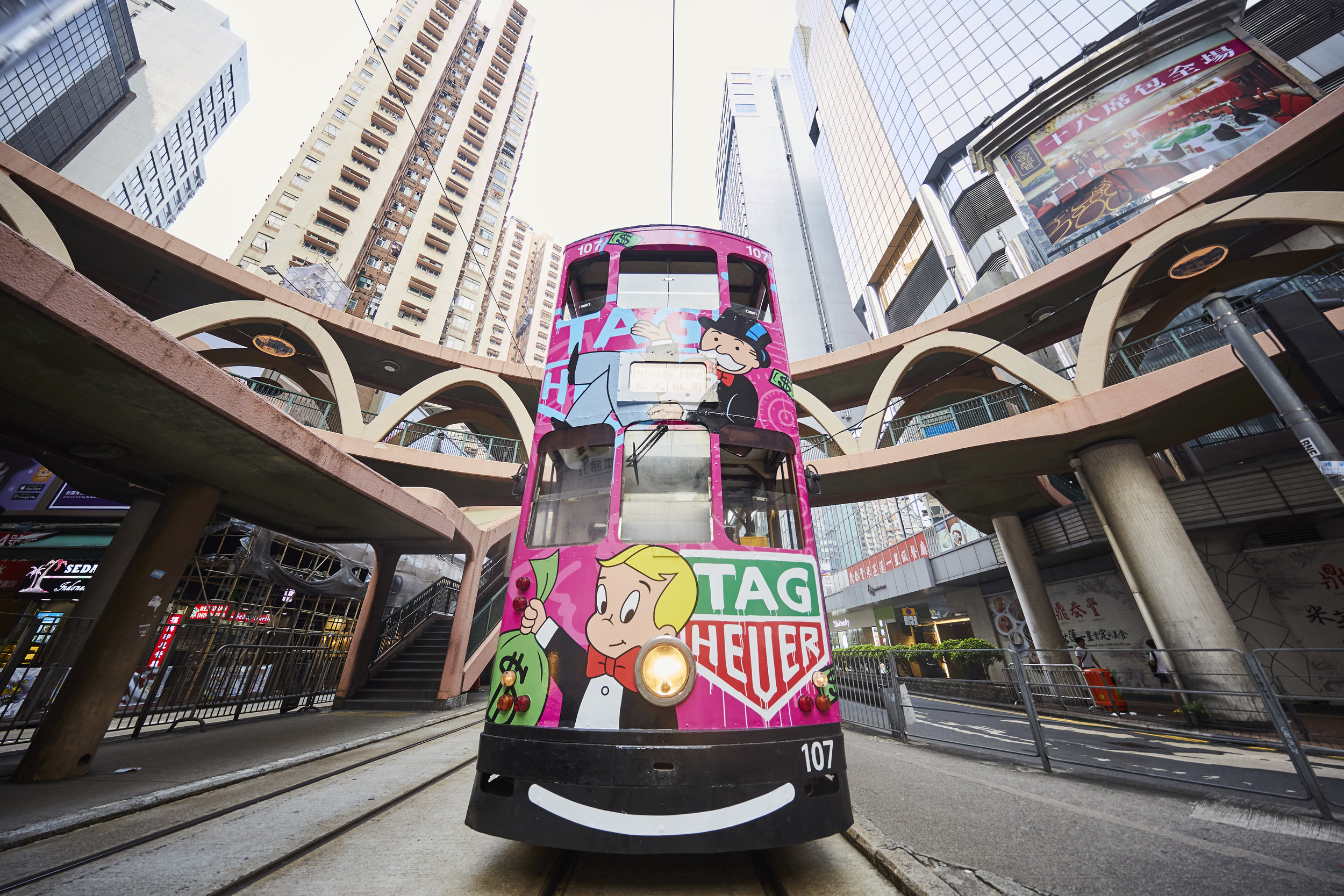 TAG Heuer. Alec Monopoly Tram Event